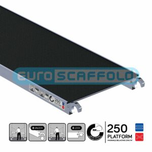 Platform carbon 2.50m zonder luik