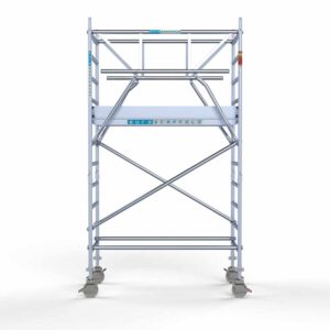 Ext. Standaard rolsteiger carbon vloer 90x190x4,2m werkhoogte dubbele voorloopleuning