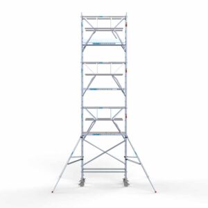 Ext. Standaard rolsteiger carbon vloer 75x190x8,2m werkhoogte dubbele voorloopleuning