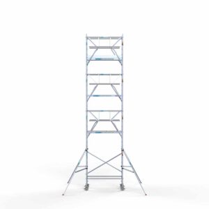 Standaard rolsteiger 75x190x9,2m werkhoogte dubbele voorloopleuning