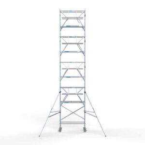 Ext. Standaard rolsteiger carbon vloer 75x190x10,2m werkhoogte dubbele voorloopleuning