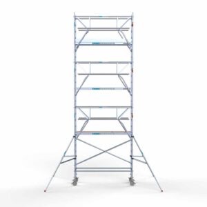Standaard rolsteiger 75x250x8,2m werkhoogte dubbele voorloopleuning