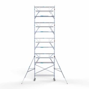 Standaard rolsteiger 75x250x10,2m werkhoogte dubbele voorloopleuning