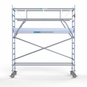 Standaard rolsteiger 75x305x4,2m werkhoogte dubbele voorloopleuning