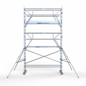 Standaard rolsteiger 90x305x6,2m werkhoogte dubbele voorloopleuning