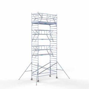 Euro rolsteiger carbon vloer 135x305x9,2m werkhoogte dubbele voorloopleuning