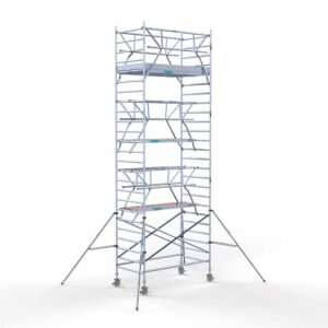 Euro rolsteiger carbon vloer 135x250x8,2m werkhoogte dubbele voorloopleuning