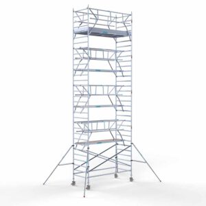 Euro rolsteiger 135x305x10,2m werkhoogte dubbele voorloopleuning