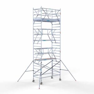 Euro rolsteiger 135x250x8,2m werkhoogte dubbele voorloopleuning
