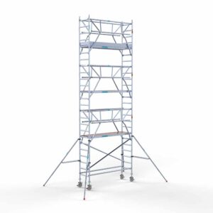 Euro rolsteiger carbon vloer 75x250x8,2m werkhoogte dubbele voorloopleuning