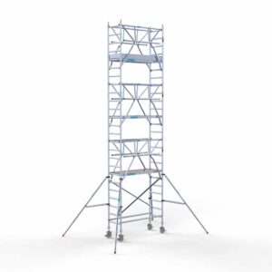 Euro rolsteiger carbon vloer 75x190x8,2m werkhoogte dubbele voorloopleuning