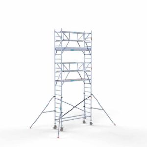 Euro rolsteiger carbon vloer 75x250x7,2m werkhoogte dubbele voorloopleuning