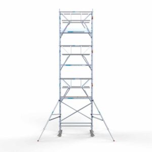 Standaard rolsteiger 90x190x8,2m werkhoogte dubbele voorloopleuning