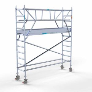 Euro rolsteiger 75x305x4,2m werkhoogte dubbele voorloopleuning