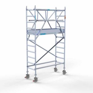 Euro rolsteiger 75x190x4,2m werkhoogte dubbele voorloopleuning