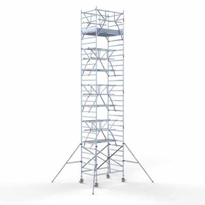 Euro rolsteiger carbon vloer 135x190x10,2m werkhoogte enkele voorloopleuning