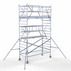 Euro rolsteiger carbon vloer 135x305x6,2m werkhoogte enkele voorloopleuning