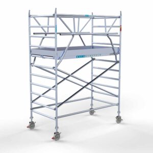 Euro rolsteiger carbon vloer 135x250x4,2m werkhoogte enkele voorloopleuning