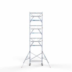 Standaard rolsteiger 90x190x9,2m werkhoogte dubbele voorloopleuning