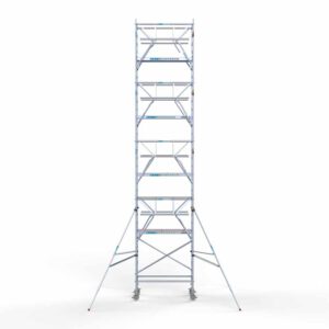 Standaard rolsteiger 90x190x10,2m werkhoogte dubbele voorloopleuning