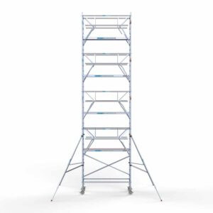 Ext. Standaard rolsteiger carbon vloer 90x250x10,2m werkhoogte dubbele voorloopleuning