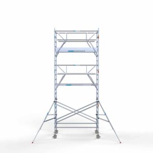 Standaard rolsteiger 135x250x7,2m werkhoogte dubbele voorloopleuning