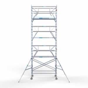 Ext. Standaard rolsteiger carbon vloer 135x250x8,2m werkhoogte dubbele voorloopleuning