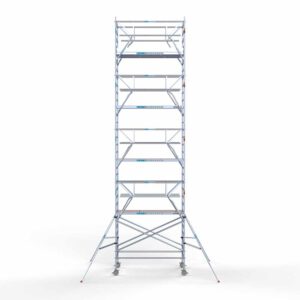 Ext. Standaard rolsteiger carbon vloer 135x250x10,2m werkhoogte dubbele voorloopleuning