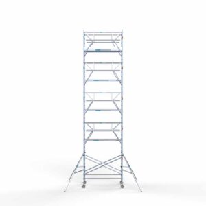 Standaard rolsteiger 135x250x11,2m werkhoogte dubbele voorloopleuning