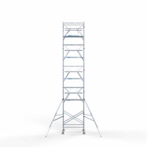 Ext. Standaard rolsteiger carbon vloer 135x190x11,2m werkhoogte dubbele voorloopleuning