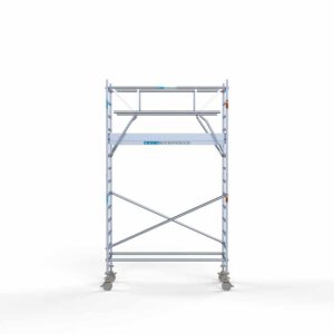 Standaard rolsteiger 90x250x5,2m werkhoogte dubbele voorloopleuning