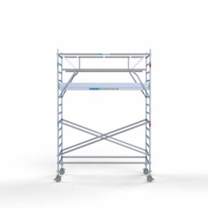 Standaard rolsteiger 135x305x5,2m werkhoogte dubbele voorloopleuning