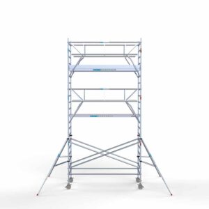 Ext. Standaard rolsteiger carbon vloer 135x305x7,2m werkhoogte dubbele voorloopleuning