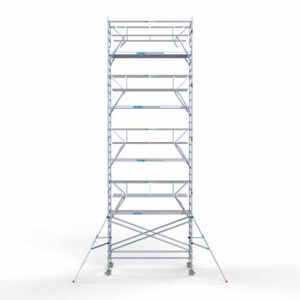 Ext. Standaard rolsteiger carbon vloer 135x305x10,2m werkhoogte dubbele voorloopleuning