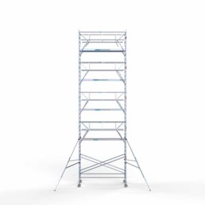 Standaard rolsteiger 135x305x11,2m werkhoogte dubbele voorloopleuning