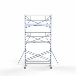 Standaard rolsteiger 135x305x7,2m werkhoogte enkele voorloopleuning