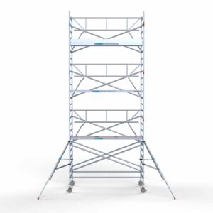 Ext. Standaard rolsteiger carbon vloer 135x305x8,2m werkhoogte enkele voorloopleuning