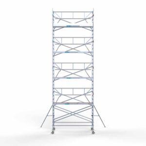 Ext. Standaard rolsteiger carbon vloer 135x305x10,2m werkhoogte enkele voorloopleuning