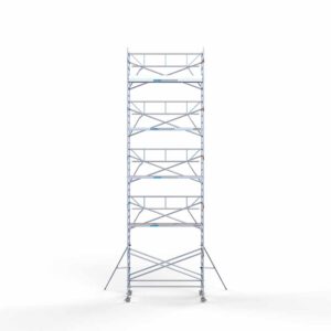 Ext. Standaard rolsteiger carbon vloer 135x305x11,2m werkhoogte enkele voorloopleuning