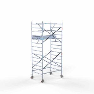 Euro rolsteiger 135x190x5,2m werkhoogte enkele voorloopleuning