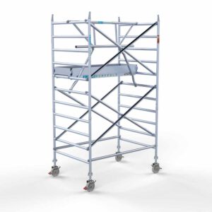 Euro rolsteiger 135x190x4,2m werkhoogte enkele voorloopleuning