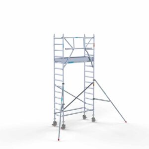 Euro rolsteiger carbon vloer 75x190x5,2m werkhoogte enkele voorloopleuning