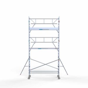 Standaard rolsteiger 90x305x7,2m werkhoogte enkele voorloopleuning