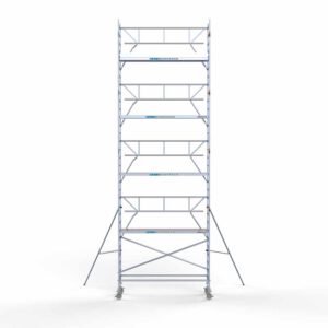 Ext. Standaard rolsteiger carbon vloer 90x305x10,2m werkhoogte enkele voorloopleuning