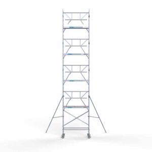 Standaard rolsteiger 75x190x10,2m werkhoogte enkele voorloopleuning