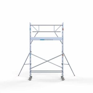 Standaard rolsteiger 75x250x5,2m werkhoogte enkele voorloopleuning