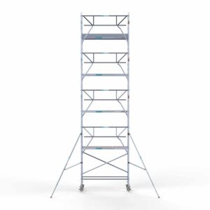 Ext. Standaard rolsteiger carbon vloer 75x250x10,2m werkhoogte enkele voorloopleuning