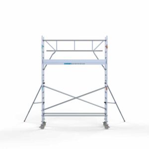 Standaard rolsteiger 75x305x5,2m werkhoogte enkele voorloopleuning