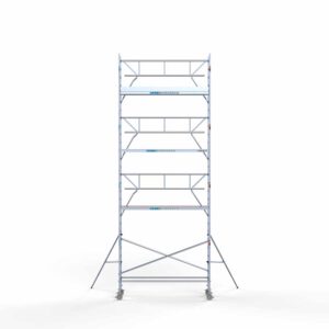 Ext. Standaard rolsteiger carbon vloer 75x305x9,2m werkhoogte enkele voorloopleuning