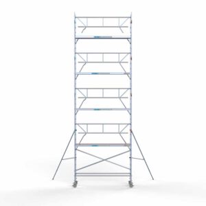 Ext. Standaard rolsteiger carbon vloer 75x305x10,2m werkhoogte enkele voorloopleuning